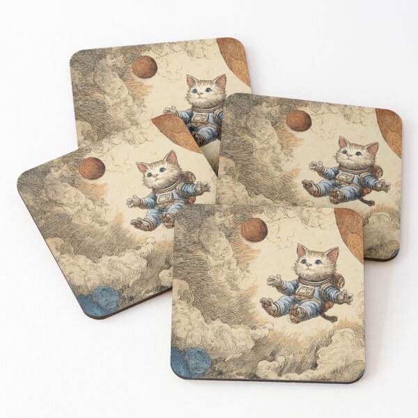 Item preview, Cat in space floats by planets designed and sold by anytka.