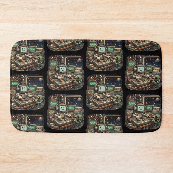 Item preview, Cosmic DJ Robots – Space Music Vibes designed and sold by Dogandesighn.