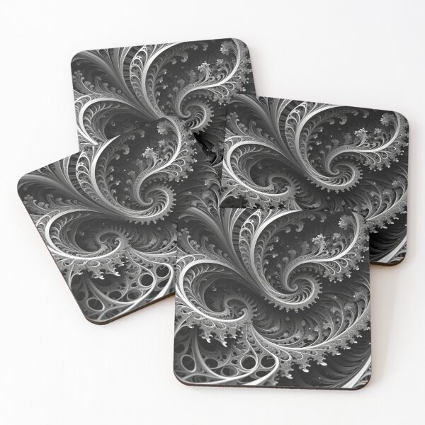 Item preview, Silver Fractal Spiral Depth designed and sold by Harmonic_Layers.
