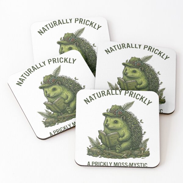 Item preview, Naturally Prickly - Moss Mystic Hedgehog Reader designed and sold by By Dana Studio.