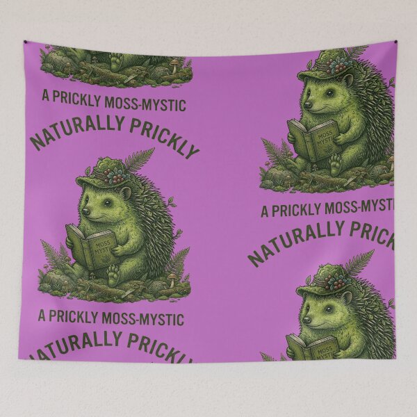 Item preview, Naturally Prickly - Moss Mystic Hedgehog Reader designed and sold by By Dana Studio.