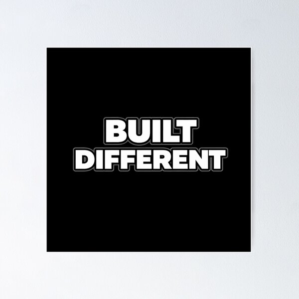 Item preview, Built Different Bold Mindset Statement Shirt designed and sold by Papier Atelier Art.
