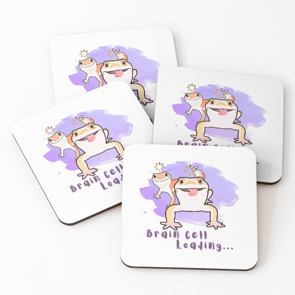 Item preview, Brain Cell Loading… Funny Leopard Gecko Meme for Reptile Lovers designed and sold by tellia-kallisto.