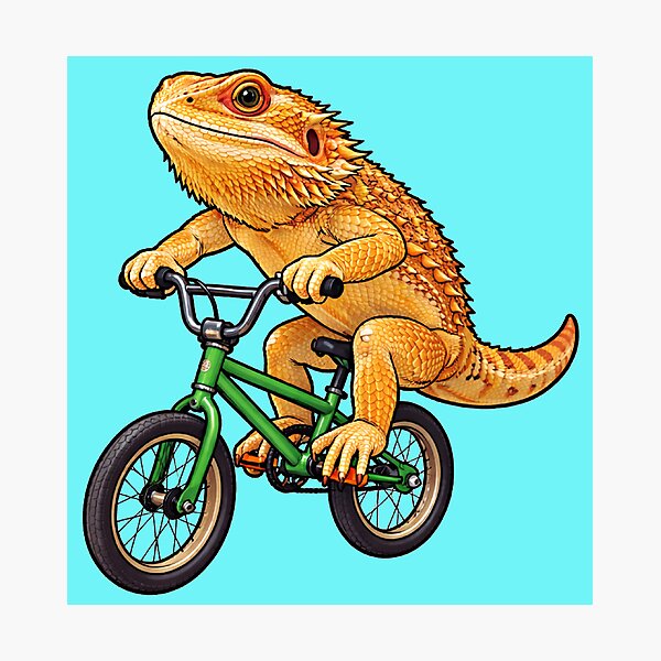 Item preview, Lizard On a Bike designed and sold by Mysterious Vendor.