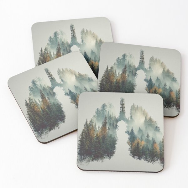 Item preview, Forest in the shape of human lungs designed and sold by anytka.