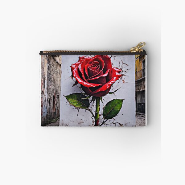 Item preview, Red Rose Street Art: Beauty in the Cracks designed and sold by DW-AiRT.