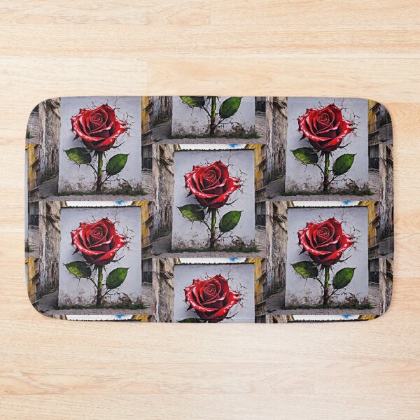 Item preview, Red Rose Street Art: Beauty in the Cracks designed and sold by DW-AiRT.