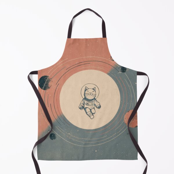 Item preview, Cat astronaut floats in space scene designed and sold by anytka.