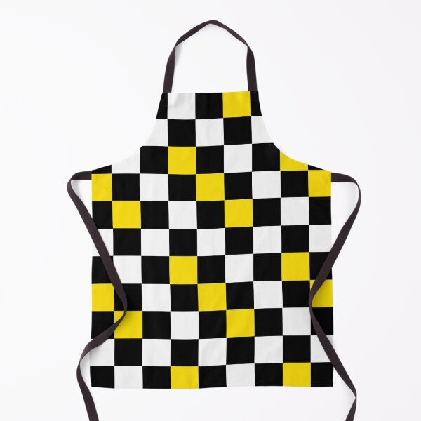 Item preview, Yellow Black White Checkered Pattern Design - Dark designed and sold by PatternTitan.