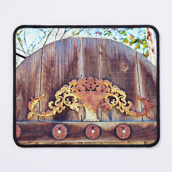Item preview, Old Wooden Gate with Rusted Metalwork designed and sold by Martha Sherman.