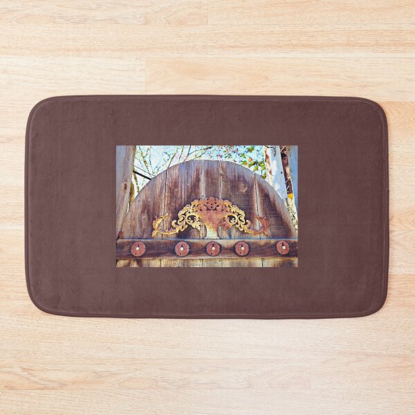 Item preview, Old Wooden Gate with Rusted Metalwork designed and sold by Martha Sherman.