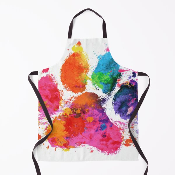 Item preview, Colorful paw print made of paint designed and sold by anytka.