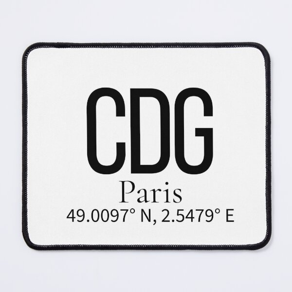 Item preview, CDG Paris France Airport Code Minimalist Travel Sticker - Coordinates Art designed and sold by Sparkledust Creations.