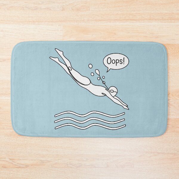 Item preview, Funny Swimmer Oops Dive designed and sold by Amir Faysal.