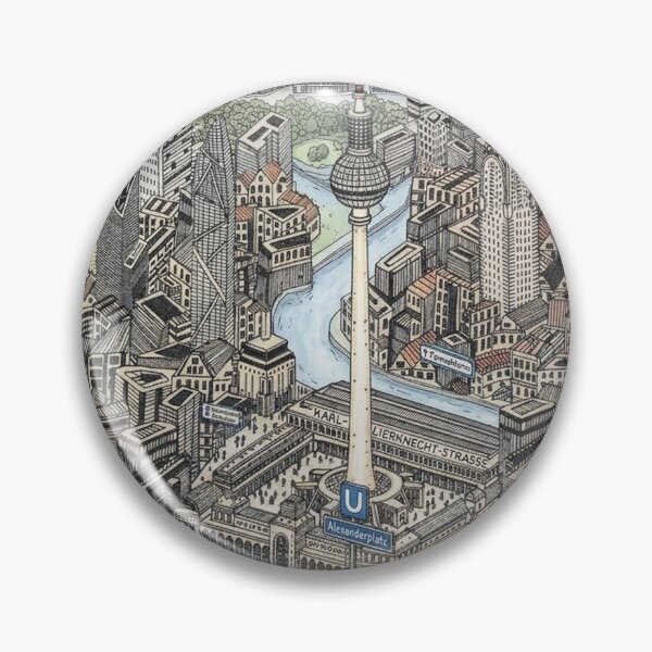Item preview, Berlin city center map designed and sold by oliver polanski.