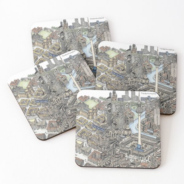 Item preview, Berlin city center map designed and sold by oliver polanski.