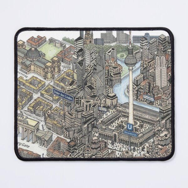Item preview, Berlin city center map designed and sold by oliver polanski.