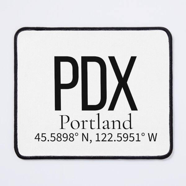 Item preview, PDX Portland USA Airport Code Minimalist Travel Sticker - Coordinates Art designed and sold by Sparkledust Creations.