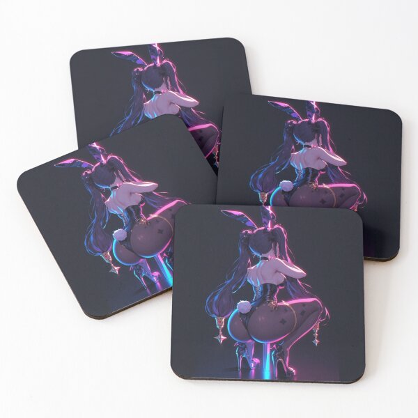 Item preview, Neon Cyber Bunny Seductress on Glowing Pole designed and sold by Jimakmo.
