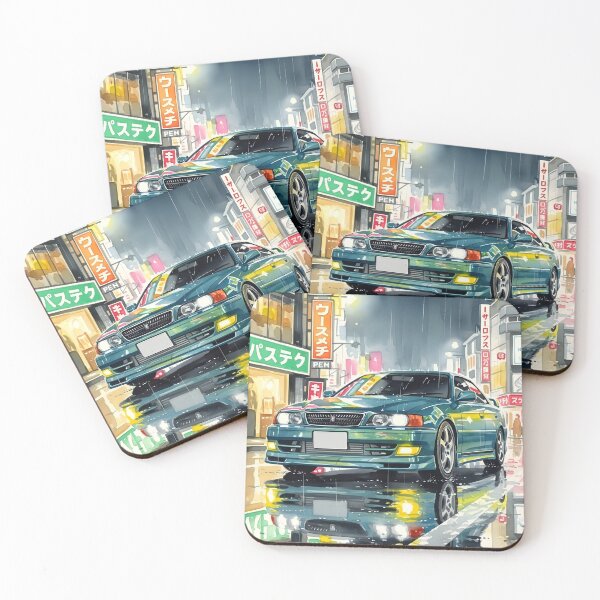 Item preview, Toyota Chaser JZX100 Neon City Art JDM Drift Street Racing Illustration designed and sold by Motorline44.