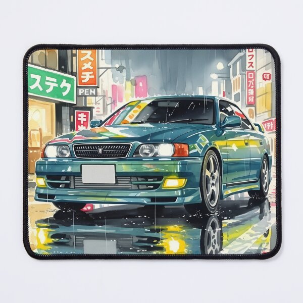 Item preview, Toyota Chaser JZX100 Neon City Art JDM Drift Street Racing Illustration designed and sold by Motorline44.
