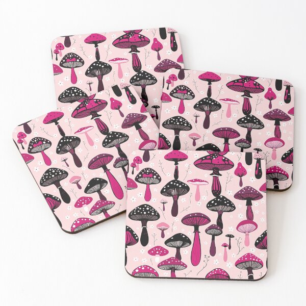 Item preview, Mad Magenta Mushroom Pattern designed and sold by FemFungi.