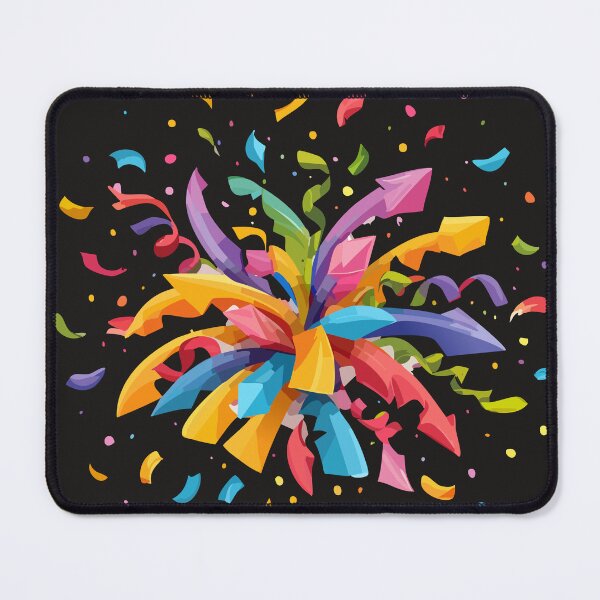 Item preview, Vibrant Abstract Party Confetti Blast and Colorful Streamers designed and sold by SolutionsArt.