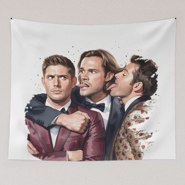 Item preview, Sam, Cas and Dean Watercolor designed and sold by printsseraph.