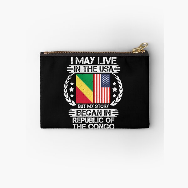 Item preview, I May Live In The USA But My Story Began In Republic of the Congo designed and sold by CosmoKitsch.