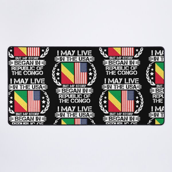 Item preview, I May Live In The USA But My Story Began In Republic of the Congo designed and sold by CosmoKitsch.