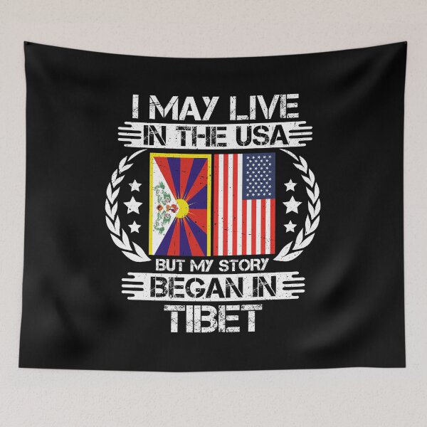 Item preview, I May Live In The USA But My Story Began In Tibet   designed and sold by CosmoKitsch.