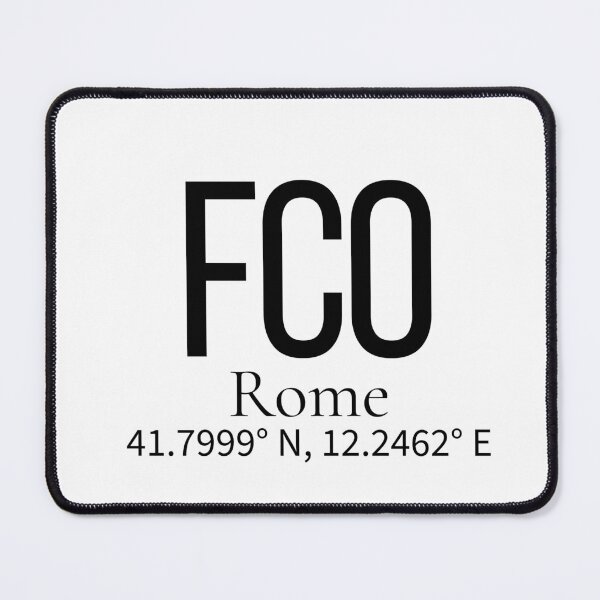 Item preview, FCO Rome Italy Airport Code Minimalist Travel Sticker - Coordinates Art designed and sold by Sparkledust Creations.