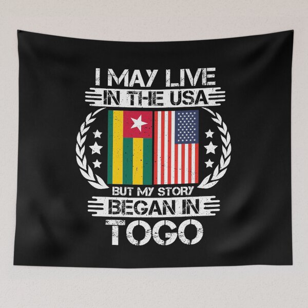Item preview, I May Live In The USA But My Story Began In Togo  designed and sold by CosmoKitsch.