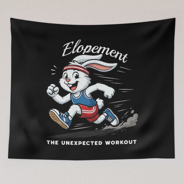 Item preview, Autism Neurodiversity Elopement The Unexpected Workout Funny Rabbit designed and sold by UniTeeCo.