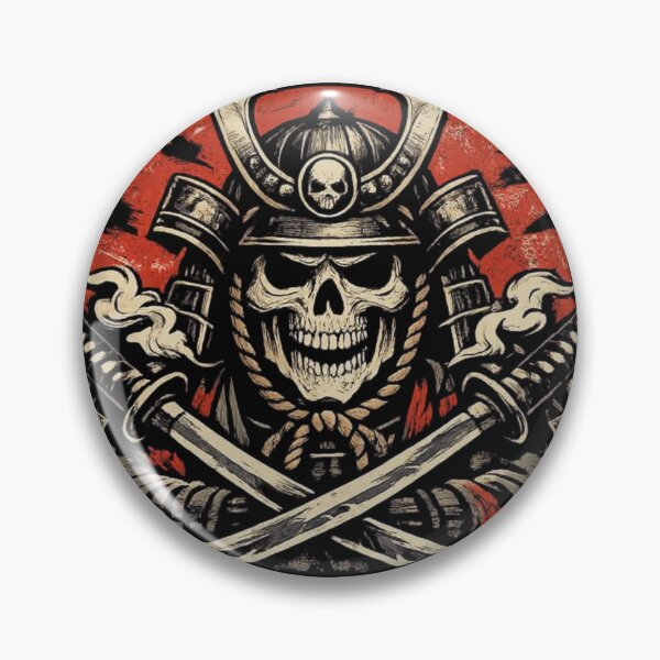 Item preview, Honor Till Death Samurai Skull – Japanese Warrior Skull Design designed and sold by HubCreates.