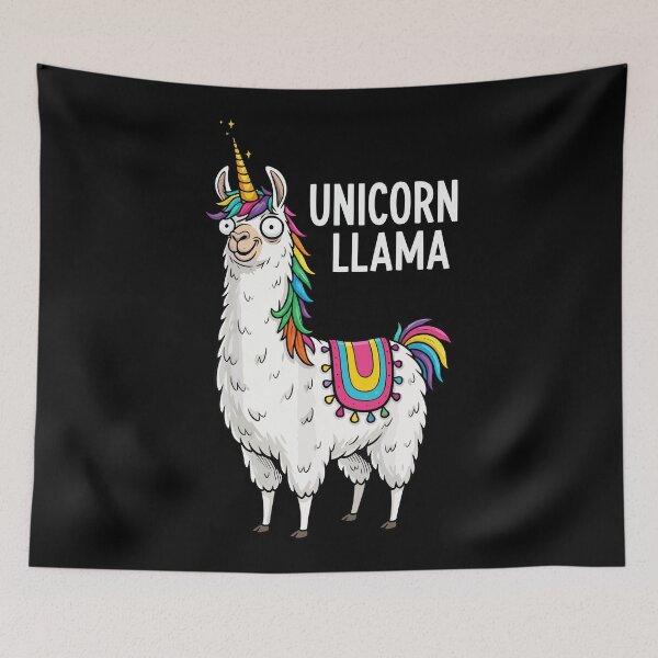 Item preview, Unicorn Llama designed and sold by Amir Faysal.
