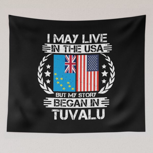 Item preview, I May Live In The USA But My Story Began In Tuvalu    designed and sold by CosmoKitsch.