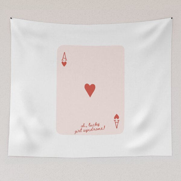 Item preview, Lucky Girl Syndrome Aesthetic Playing Card Design designed and sold by Aura.Creative.