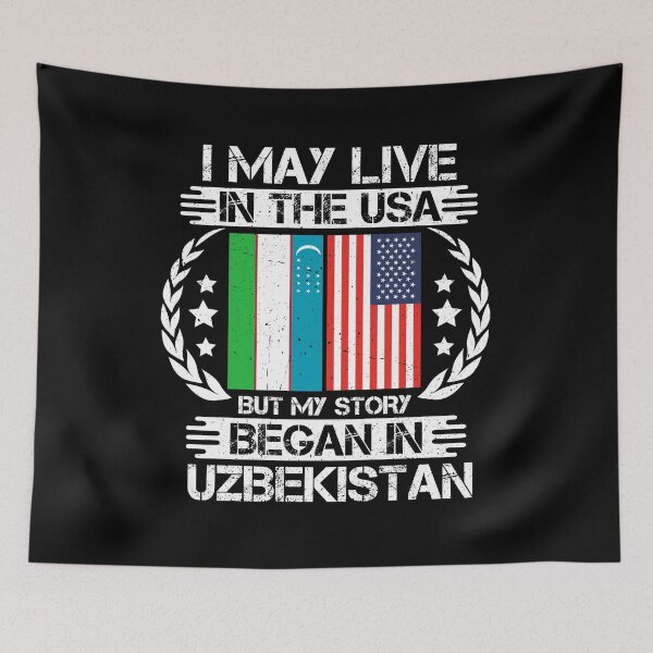 Item preview, I May Live In The USA But My Story Began In Uzbekistan  designed and sold by CosmoKitsch.