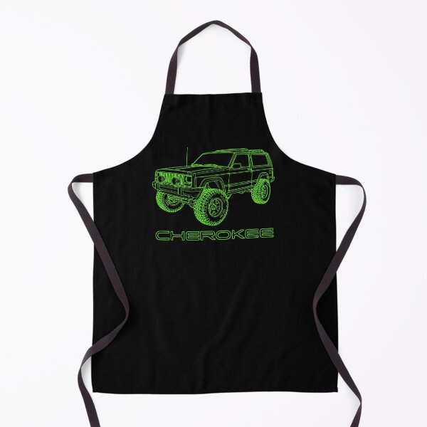 Item preview, Cherokee XJ 2 Door Lifted Overland Line Art Green designed and sold by Off-Road-Zone.