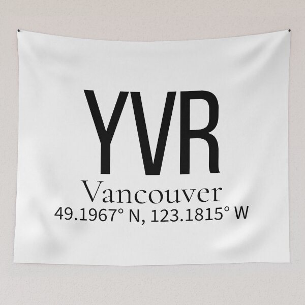 Item preview, YVR Vancouver Canada Airport Code Minimalist Travel Sticker - Coordinates Art designed and sold by Sparkledust Creations.