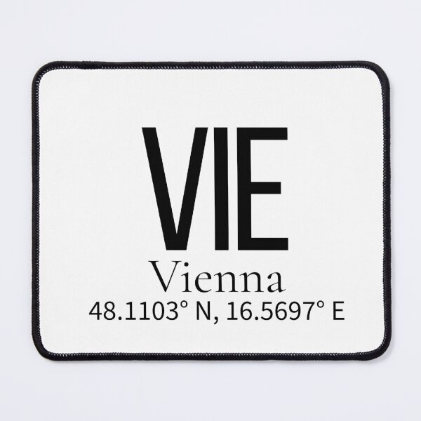 Item preview, VIE Vienna Austria Airport Code Minimalist Travel Sticker - Coordinates Art designed and sold by Sparkledust Creations.
