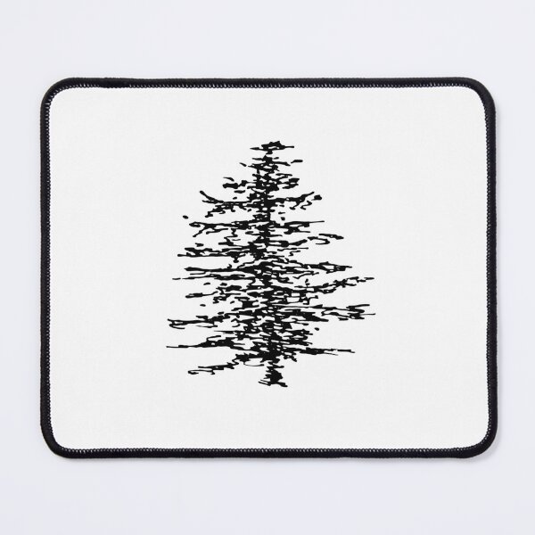 Item preview, Pine Tree, Line Drawing Symmetric Minimalist Aesthetic Natural Design designed and sold by SWSandraWechner.