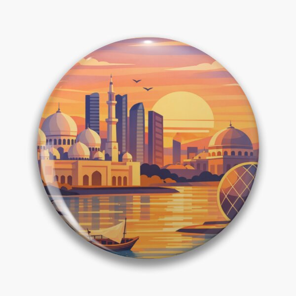 Item preview, Abu Dhabi  - Postcard Illustration  designed and sold by MatthewHeights.