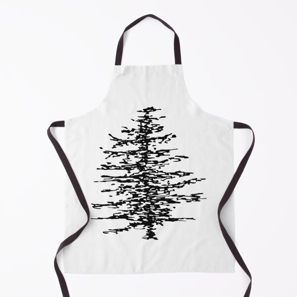 Item preview, Pine Tree, Line Drawing Symmetric Minimalist Aesthetic Natural Design designed and sold by SWSandraWechner.