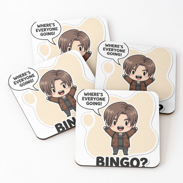 Item preview, Where's Everyone Going Bingo Funny Zombie Hunter Sticker | Horror Game Fan Chibi Sticker Gift designed and sold by EliasMan.