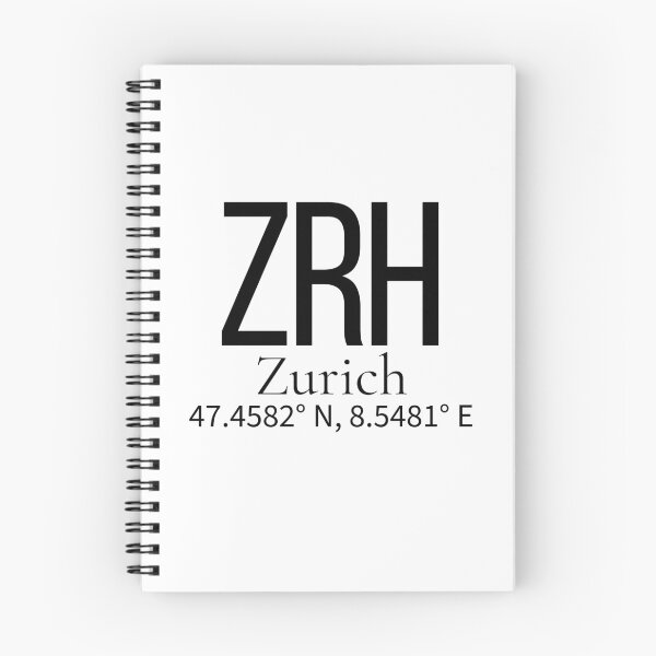 Item preview, ZRH Zurich Switzerland Airport Code Minimalist Travel Sticker - Coordinates Art designed and sold by Sparkledust Creations.