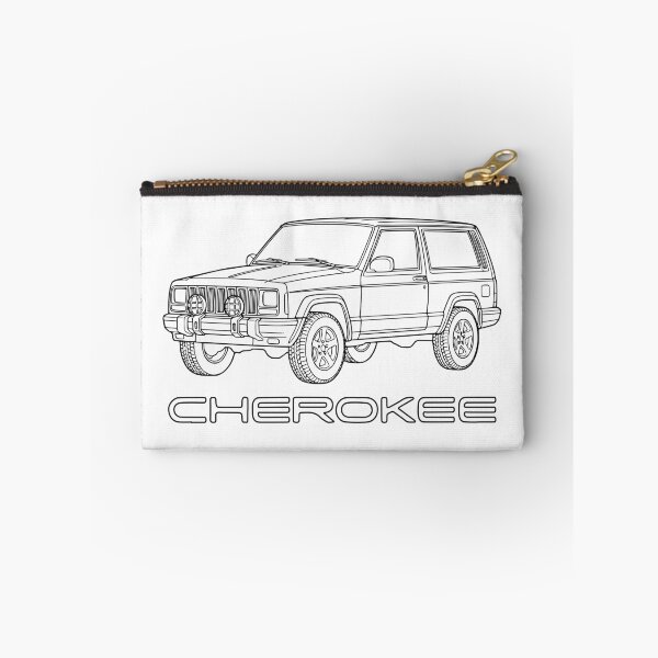Item preview, Cherokee XJ 2 Door Stock Overland Line Art Black designed and sold by Off-Road-Zone.