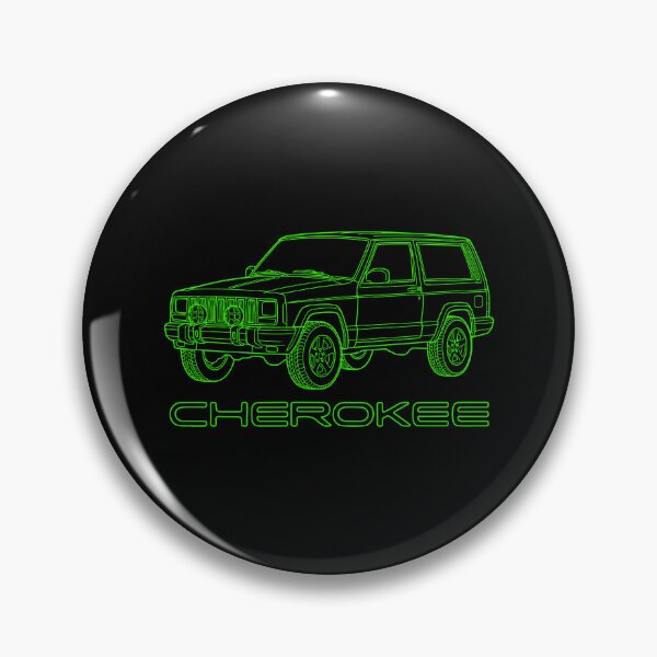 Item preview, Cherokee XJ 2 Door Stock Overland Line Art Green designed and sold by Off-Road-Zone.