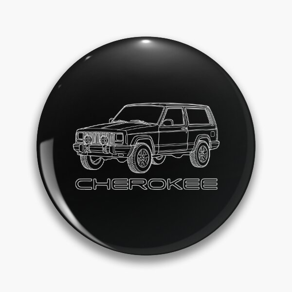 Item preview, Cherokee XJ 2 Door Stock Overland Line Art White designed and sold by Off-Road-Zone.